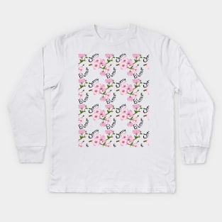 Cherry Blossom Kids Long Sleeve T-Shirt